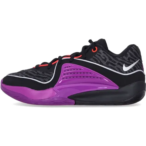 Sport Shoes, male, , Size: 10 US Kd16 Basketball Shoe Black/Purple/Silver - Nike - Modalova