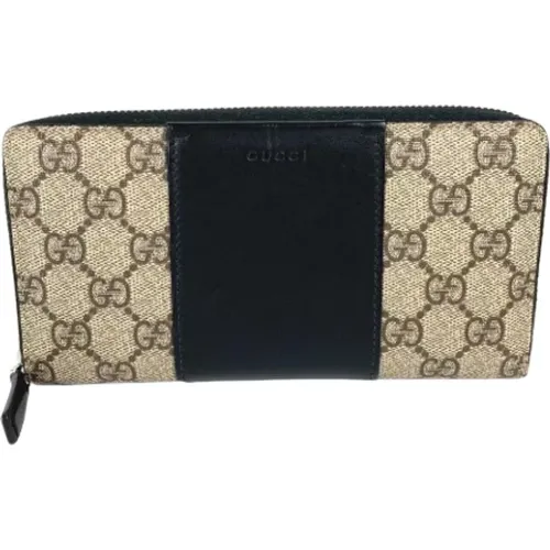 Pre-owned Wallets, female, , Size: ONE SIZE Pre-owned Canvas wallets - Gucci Vintage - Modalova