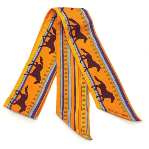 Pre-owned Scarves, female, , Size: ONE SIZE Pre-owned Fabric scarves - Hermès Vintage - Modalova