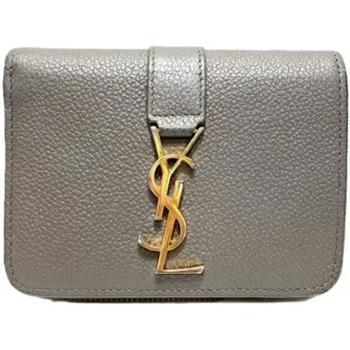 Pre-owned Wallets, female, , Size: ONE SIZE Pre-owned Leather wallets - Yves Saint Laurent Vintage - Modalova