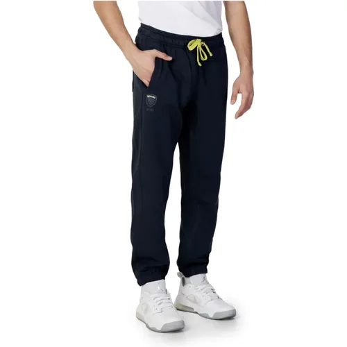 Sweatpants, male, , Size: 2XL Cotton Trousers with Side Pockets - Blauer - Modalova