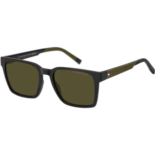 Sunglasses, male, , Size: 55 MM Black / Sunglasses TH 2143/S - Tommy Hilfiger - Modalova