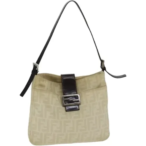 Pre-owned Canvas shoulder-bags , female, Sizes: ONE SIZE - Fendi Vintage - Modalova