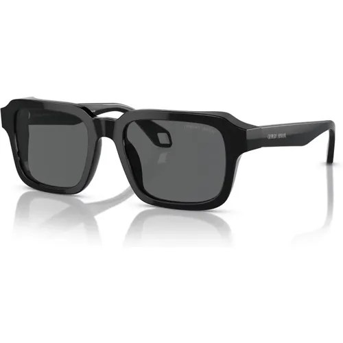 Dark Grey Sunglasses , male, Sizes: 53 MM - Giorgio Armani - Modalova