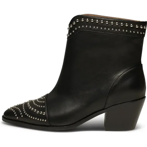 Studded Western Leather Boots , female, Sizes: 5 UK, 3 UK, 8 UK, 7 UK, 4 UK, 6 UK - Shoe the Bear - Modalova