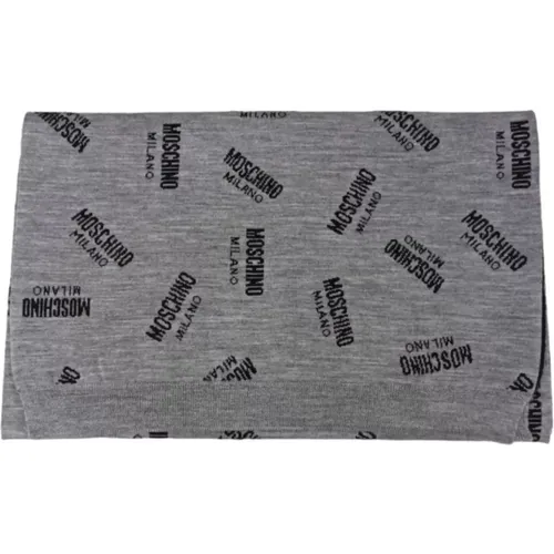 Scarves, male, , Size: ONE SIZE Men`s 35X180 Scarf - Stylish and Versatile - Moschino - Modalova