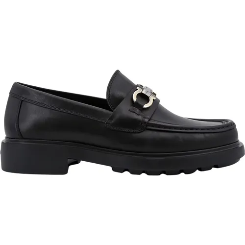 Leather Loafers Ss24 , male, Sizes: 7 UK - Salvatore Ferragamo - Modalova