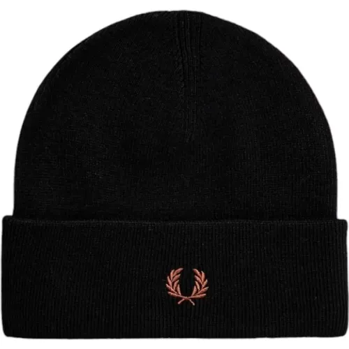 Beanies, male, , Size: ONE SIZE Stylish Hat for Men - Fred Perry - Modalova