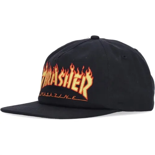 Caps, unisex, , Size: ONE SIZE Flame Embroidered Snapback Cap - Thrasher - Modalova