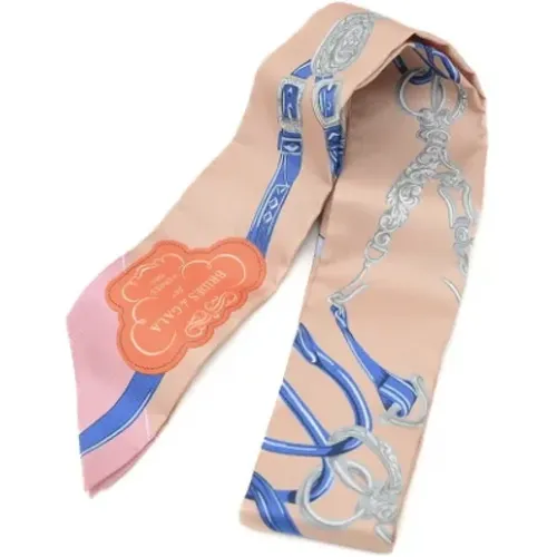 Pre-owned Scarves, female, , Size: ONE SIZE Pre-owned Silk scarves - Hermès Vintage - Modalova