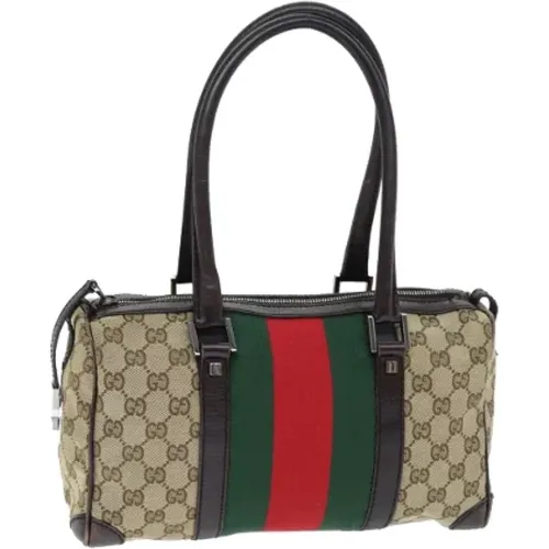 Pre-owned Handbags, female, , Size: ONE SIZE Pre-owned Canvas handbags - Gucci Vintage - Modalova