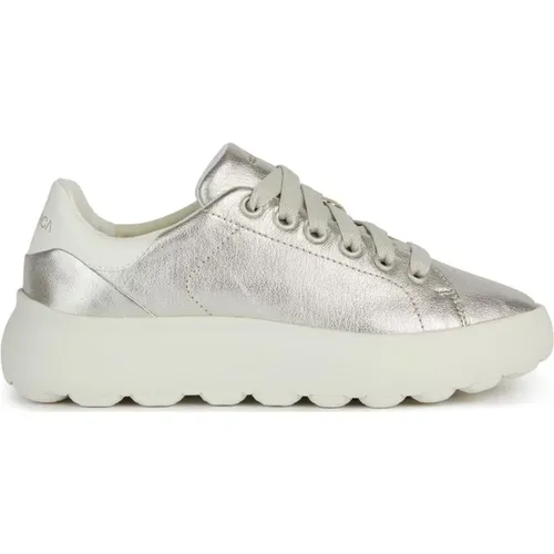 Goldene Sneakers Ec4.1 für Frauen , Damen, Größe: 40 EU - Geox - Modalova