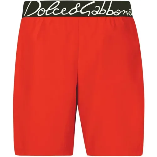 Sea Clothing with Logo and Pouch , male, Sizes: L, S - Dolce & Gabbana - Modalova