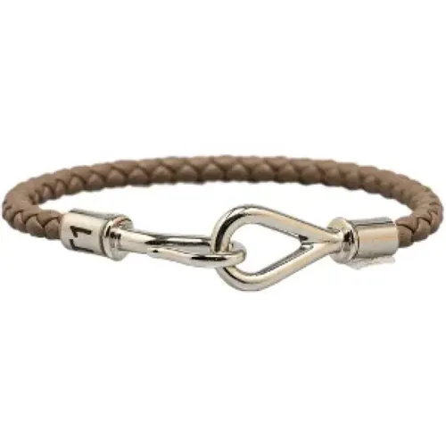 Pre-owned Jewellery, male, , Size: ONE SIZE Pre-owned Leather bracelets - Hermès Vintage - Modalova