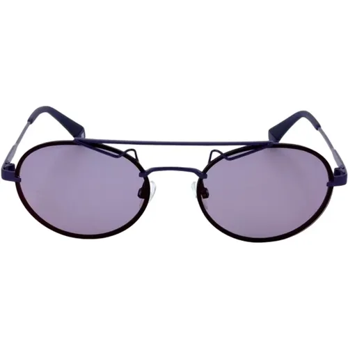 Lila Metall Sonnenbrille mit Goldglas - Polaroid - Modalova