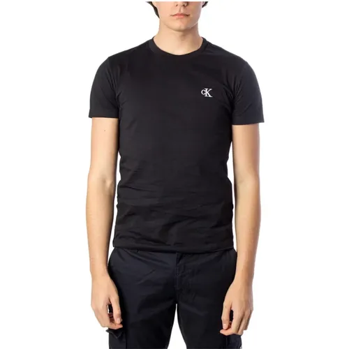 Mens Print T-shirt , male, Sizes: XL, 2XL, L - Calvin Klein Jeans - Modalova