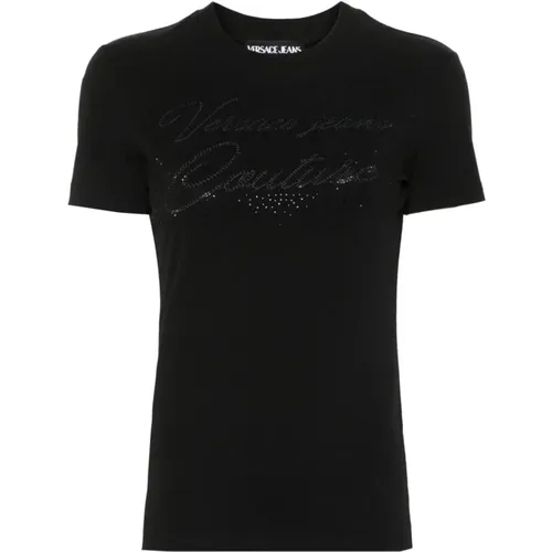Womens Clothing T-Shirts Polos Ss24 , female, Sizes: 2XS, XS, S, M - Versace Jeans Couture - Modalova