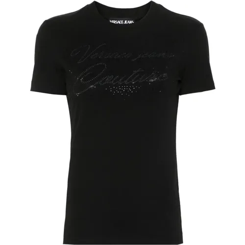 Womens Clothing T-Shirts Polos Ss24 , female, Sizes: S, XL, M, L - Versace Jeans Couture - Modalova