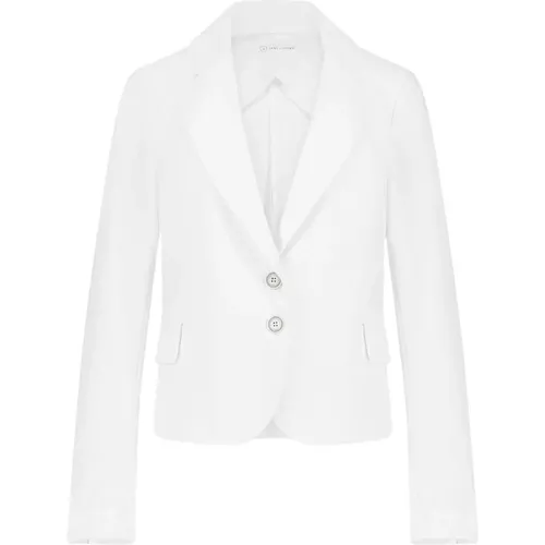 Weiße Technische Jersey-Blazer , Damen, Größe: 2XL - Jane Lushka - Modalova