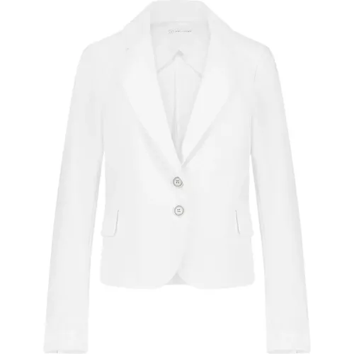 Weiße Technische Jersey-Blazer , Damen, Größe: S - Jane Lushka - Modalova