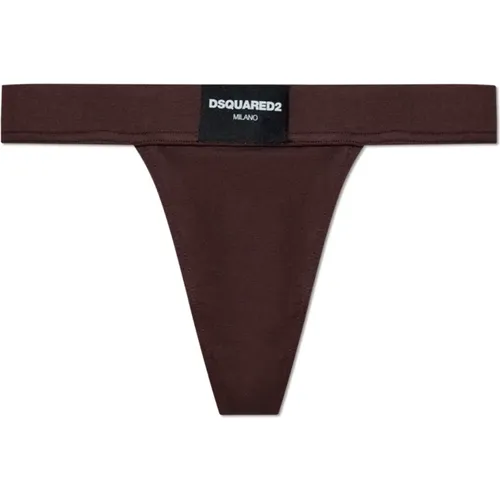 Bottoms, female, , Size: XL Strings with logo - Dsquared2 - Modalova