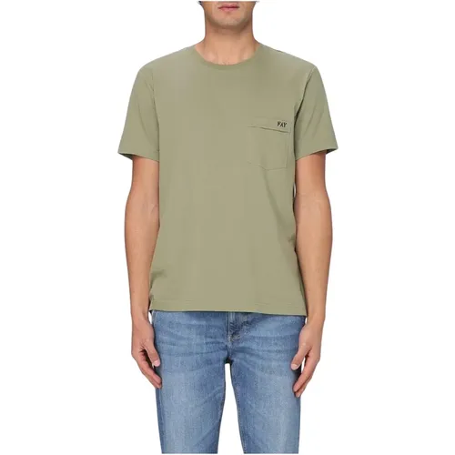 T-Shirts, male, , Size: XL Pocket Tee Short Sleeve Regular Fit - Fay - Modalova