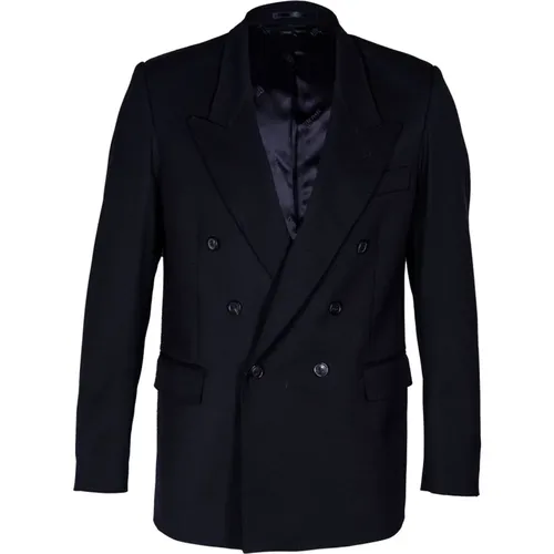 Blazers, male, , Size: S Men's Double-Breasted Jacket, Italian Style - Mauro Grifoni - Modalova