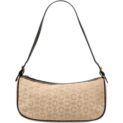 Pre-owned Shoulder Bags, female, , Size: ONE SIZE Pre-owned Leather Shoulder Bag - Celine Vintage - Modalova