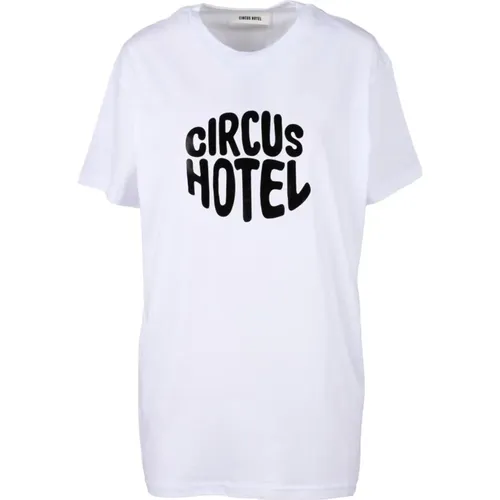 T-Shirts, female, , Size: S Cotton T-shirt with Unique Design - Circus Hotel - Modalova