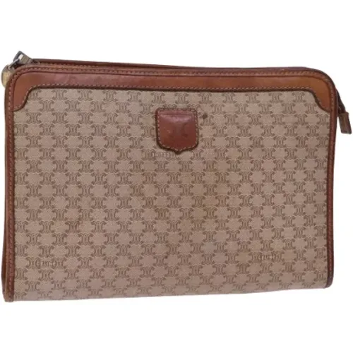 Pre-owned Clutches, female, , Size: ONE SIZE Pre-owned Canvas clutches - Celine Vintage - Modalova