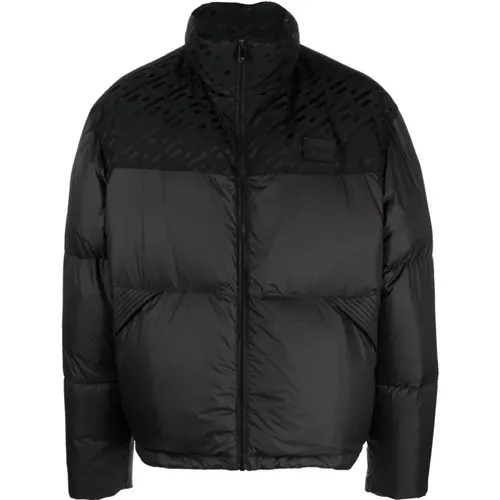 Detachable Sleeve Down Jacket , male, Sizes: M, L - Versace - Modalova