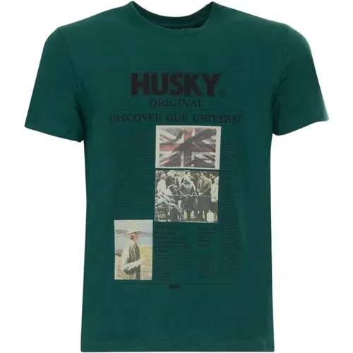 T-Shirts , Herren, Größe: L - HUSKY ORIGINAL - Modalova