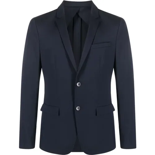 Navy Single-Breasted Blazer , male, Sizes: XL, S, 2XL, M, L - Calvin Klein - Modalova