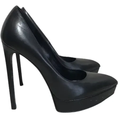 Pre-owned Pumps, female, , Size: 7 US Pre-owned Leather heels - Saint Laurent Vintage - Modalova