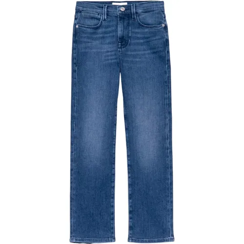 High Straight Jeans , male, Sizes: W28, W25, W27, W26 - Frame - Modalova
