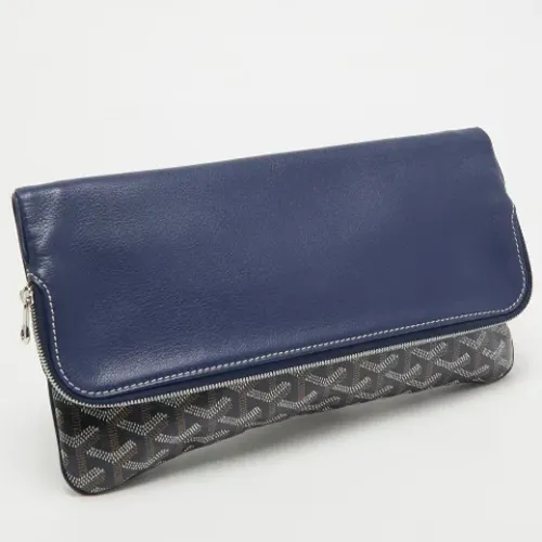 Pre-owned Clutches, female, , Size: ONE SIZE Pre-owned Canvas clutches - Goyard Vintage - Modalova