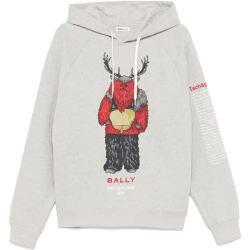 Hoodies, male, , Size: XL Graphic Print Hoodie - Bally - Modalova