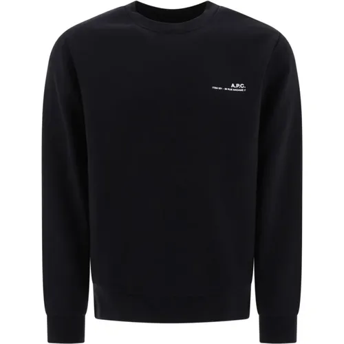 Sweater with Logo Print , male, Sizes: XL, S, L, M - A.p.c. - Modalova