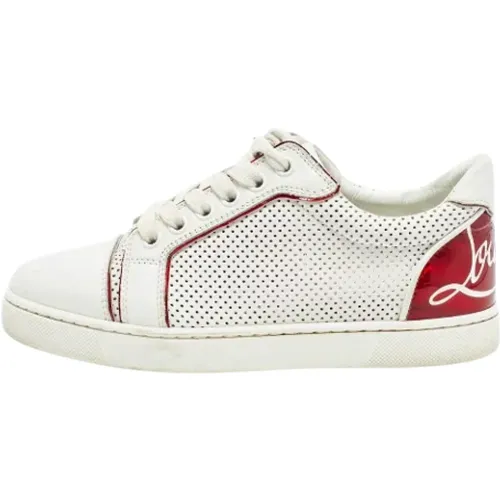 Pre-owned Sneakers, female, , Size: 4 1/2 US Pre-owned Leather sneakers - Christian Louboutin Pre-owned - Modalova