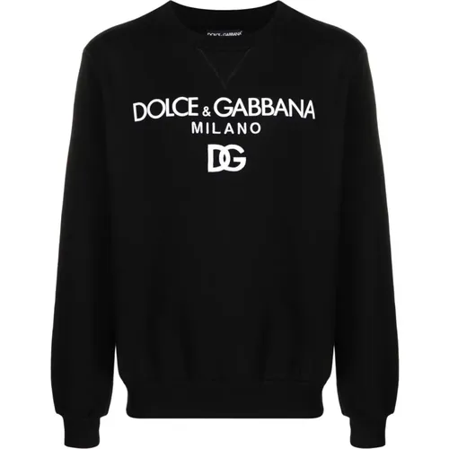 Long Sleeve Crewneck Sweatshirt , male, Sizes: L, XL, M - Dolce & Gabbana - Modalova