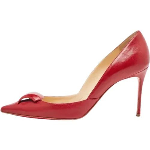 Pre-owned Pumps, female, , Size: 7 1/2 US Pre-owned Leather heels - Christian Louboutin Pre-owned - Modalova