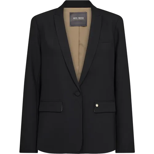 Femininer Schwarzer Blazer Mmphoebe Miley , Damen, Größe: L - MOS MOSH - Modalova