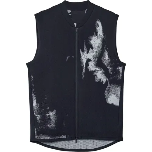 Vests, male, , Size: M Full-Zip Sweater with Side Pockets - Y-3 - Modalova