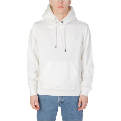 Hoodies, male, , Size: M Cotton Hooded Sweatshirt - Hugo Boss - Modalova