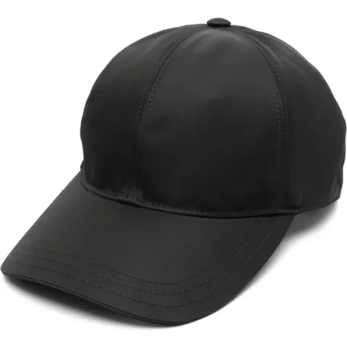 Enamel Logo Curved Peak Hats , female, Sizes: S, L, M - Prada - Modalova