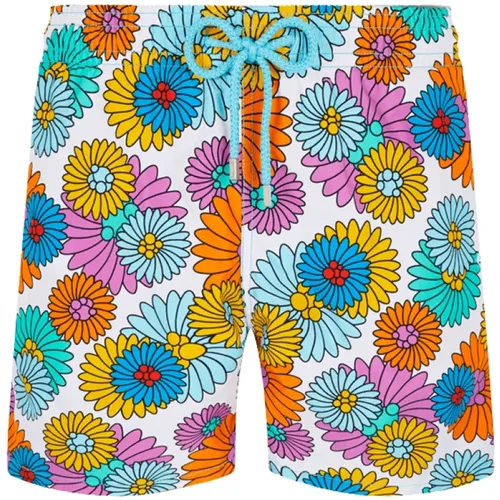 Moorea Swim Short Marguerites , male, Sizes: XL - Vilebrequin - Modalova