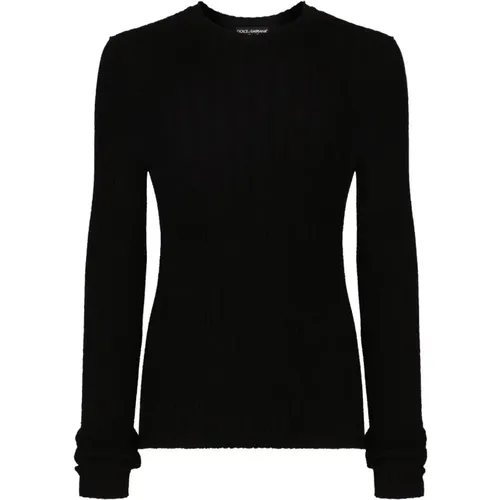 Rundhalsausschnitt Pullover , Herren, Größe: L - Dolce & Gabbana - Modalova