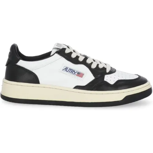Leather and Fabric Sneakers , male, Sizes: 8 UK - Autry - Modalova