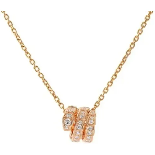 Pre-owned Jewellery, female, , Size: ONE SIZE Pre-owned Rose Gold necklaces - Bvlgari Vintage - Modalova