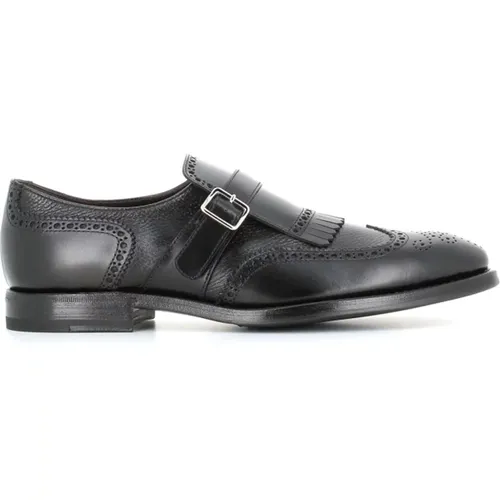 Schwarze Schuhe mit Fransen , Herren, Größe: 42 1/2 EU - Henderson - Modalova